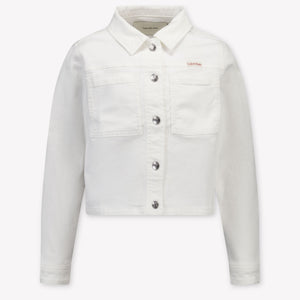 Calvin Klein Kids Girls Jackets In White