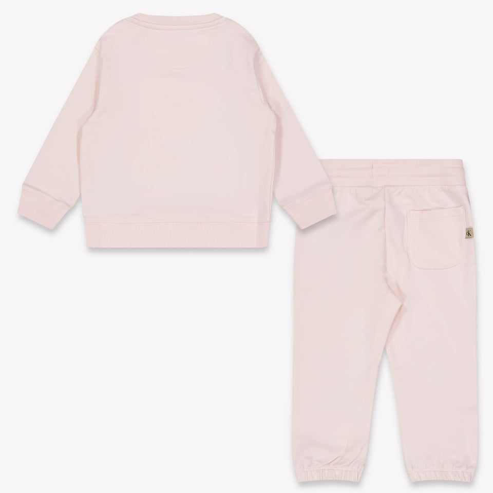 Calvin Klein Baby Unisex Jogging suit In Light Pink