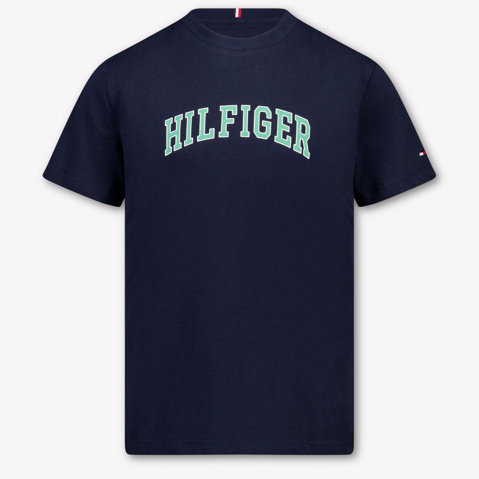 Tommy Hilfiger Kinder Jongens T-Shirt In Navy