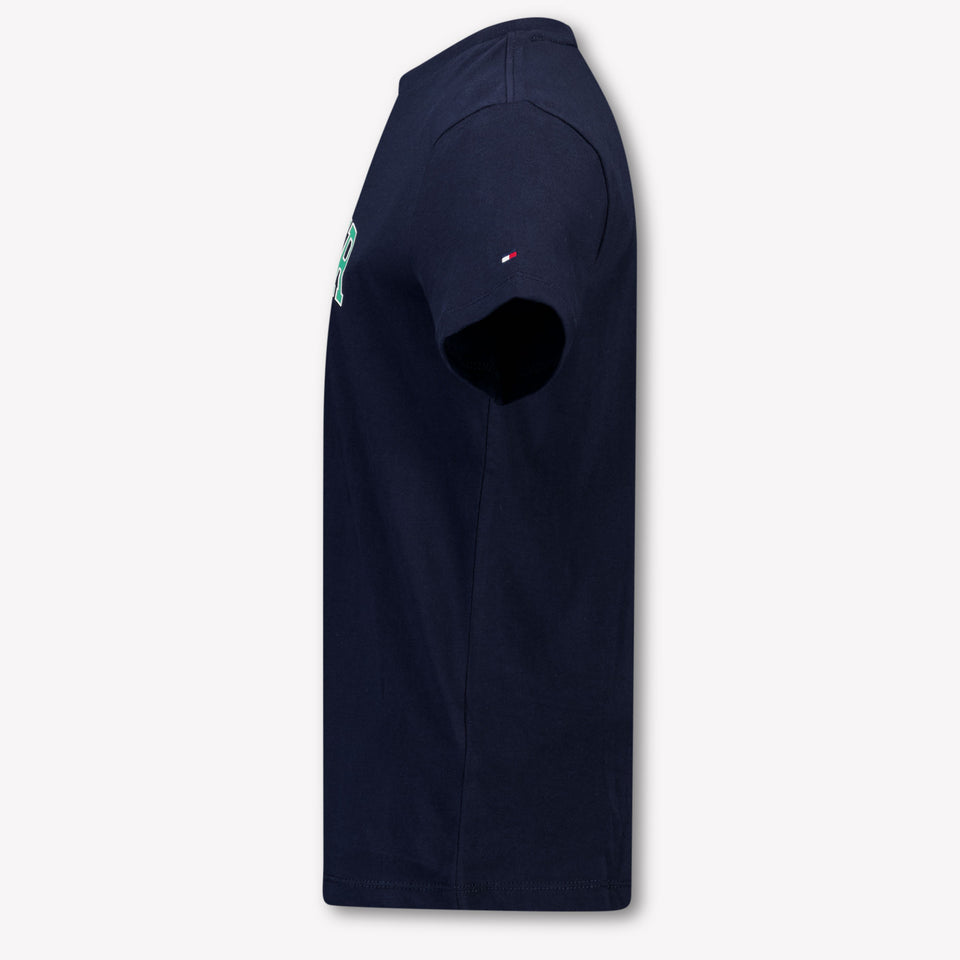 Tommy Hilfiger Kinder Jongens T-Shirt In Navy