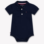 Tommy Hilfiger Baby Jongens Rompertje In Navy