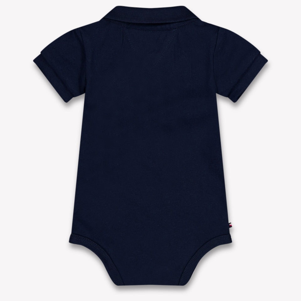 Tommy Hilfiger Baby Jongens Rompertje In Navy