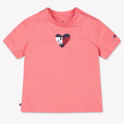 Tommy Hilfiger Baby Unisex T-Shirt In Donker Roze