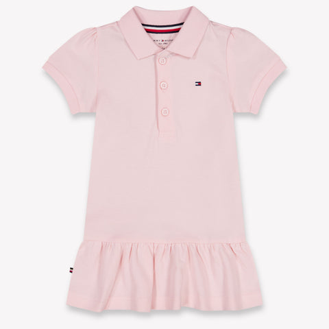 Tommy Hilfiger Baby Meisjes Jurk In Licht Roze