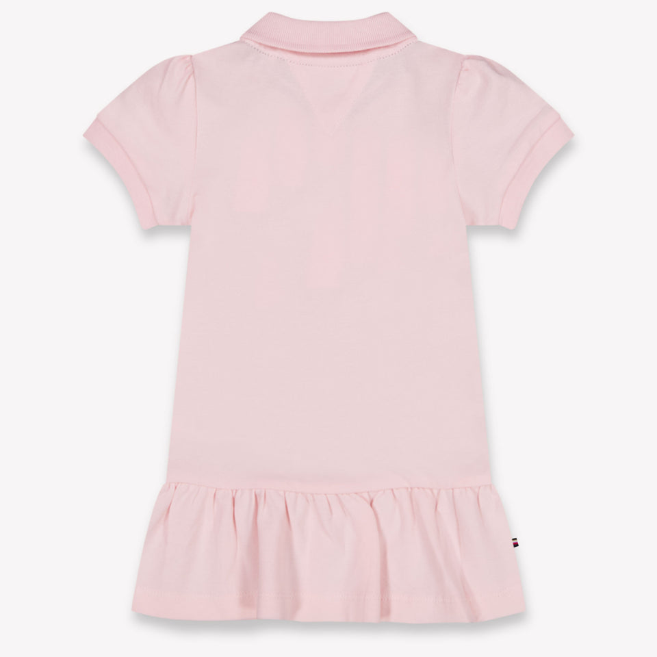 Tommy Hilfiger Baby Meisjes Jurk In Licht Roze