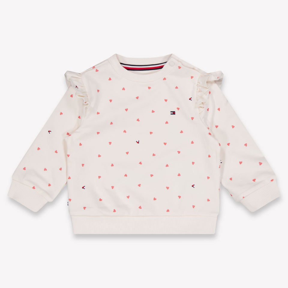 Tommy Hilfiger Baby Girls Sweater In OffWhite