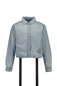 Calvin Klein Kids Girls Blouse In Jeans