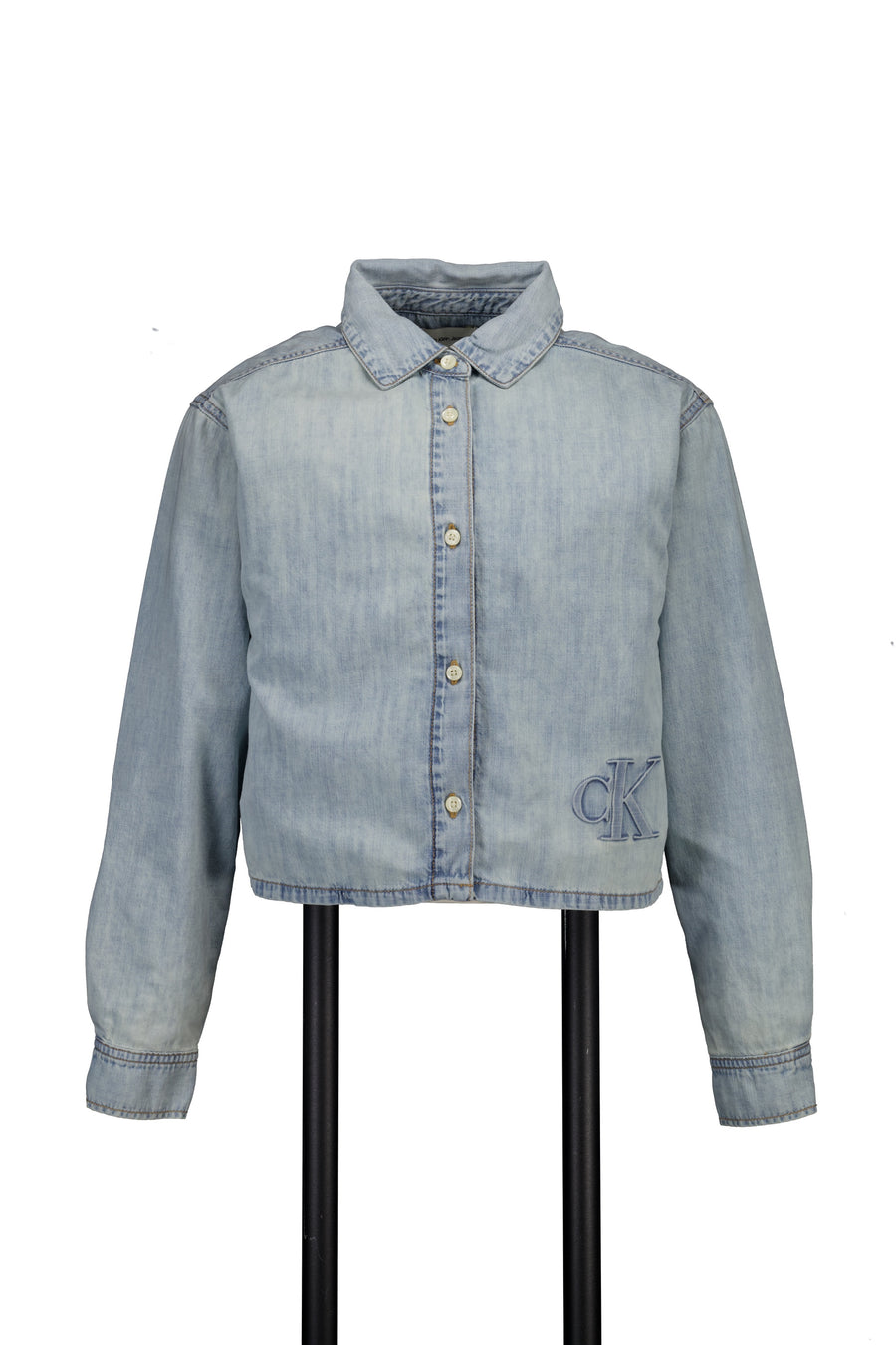 Calvin Klein Kids Girls Blouse In Jeans