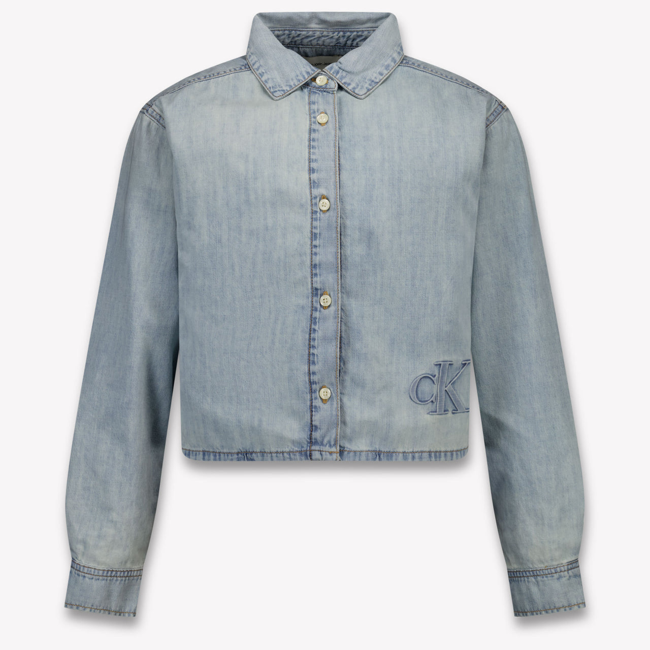 Calvin Klein Kids Girls Blouse In Jeans