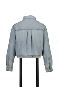 Calvin Klein Kids Girls Blouse In Jeans