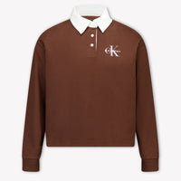 Calvin Klein Kinder Meisjes Trui In Bruin