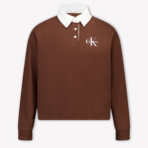 Calvin Klein Kinder Meisjes Trui In Bruin