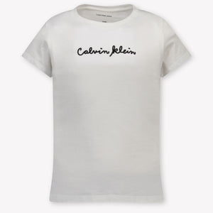 Calvin Klein Kids Girls T-Shirt In White