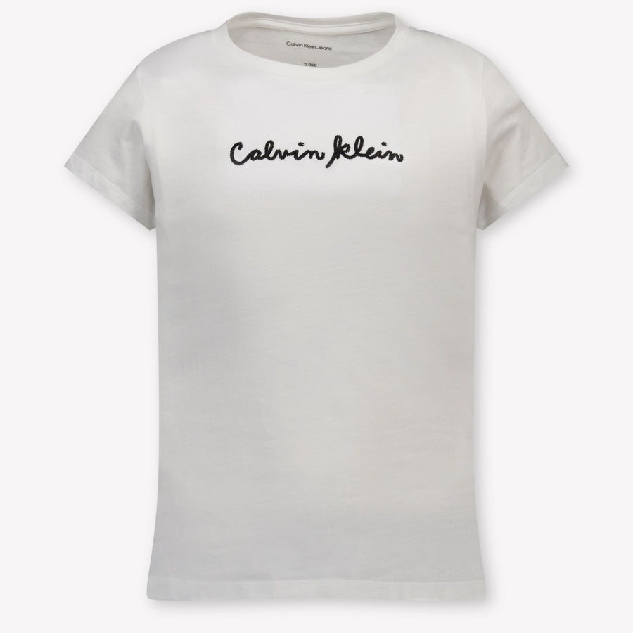 Calvin Klein Kids Girls T-Shirt In White