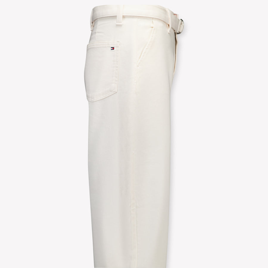 Tommy Hilfiger Kids Girls Pants In OffWhite