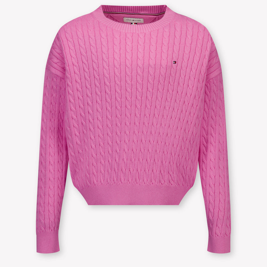 Tommy Hilfiger Kinder Meisjes Trui In Fuchsia