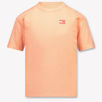 Tommy Hilfiger Kinder Jongens T-Shirt In Fluor Oranje
