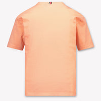 Tommy Hilfiger Kinder Jongens T-Shirt In Fluor Oranje