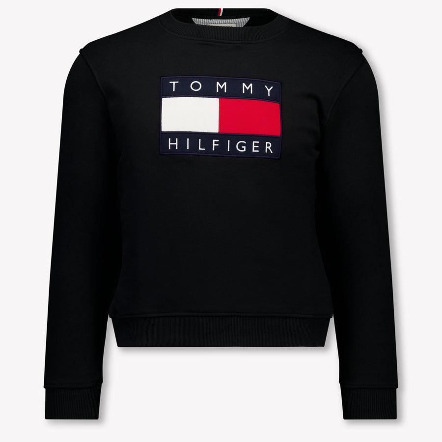 Tommy Hilfiger Kinder Unisex Trui In Zwart