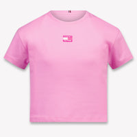 Tommy Hilfiger Kinder Meisjes T-Shirt In Fuchsia