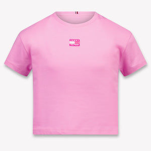 Tommy Hilfiger Kinder Meisjes T-Shirt In Fuchsia