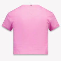 Tommy Hilfiger Kinder Meisjes T-Shirt In Fuchsia
