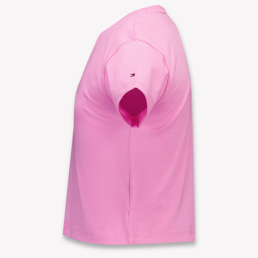 Tommy Hilfiger Kinder Meisjes T-Shirt In Fuchsia