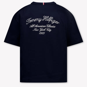 Tommy Hilfiger Kids Boys T-Shirt In Navy