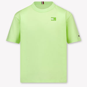 Tommy Hilfiger Kinder Jongens T-Shirt In Lime