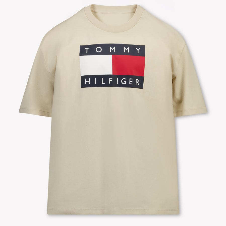 Tommy Hilfiger Kinder Jongens T-Shirt In Beige