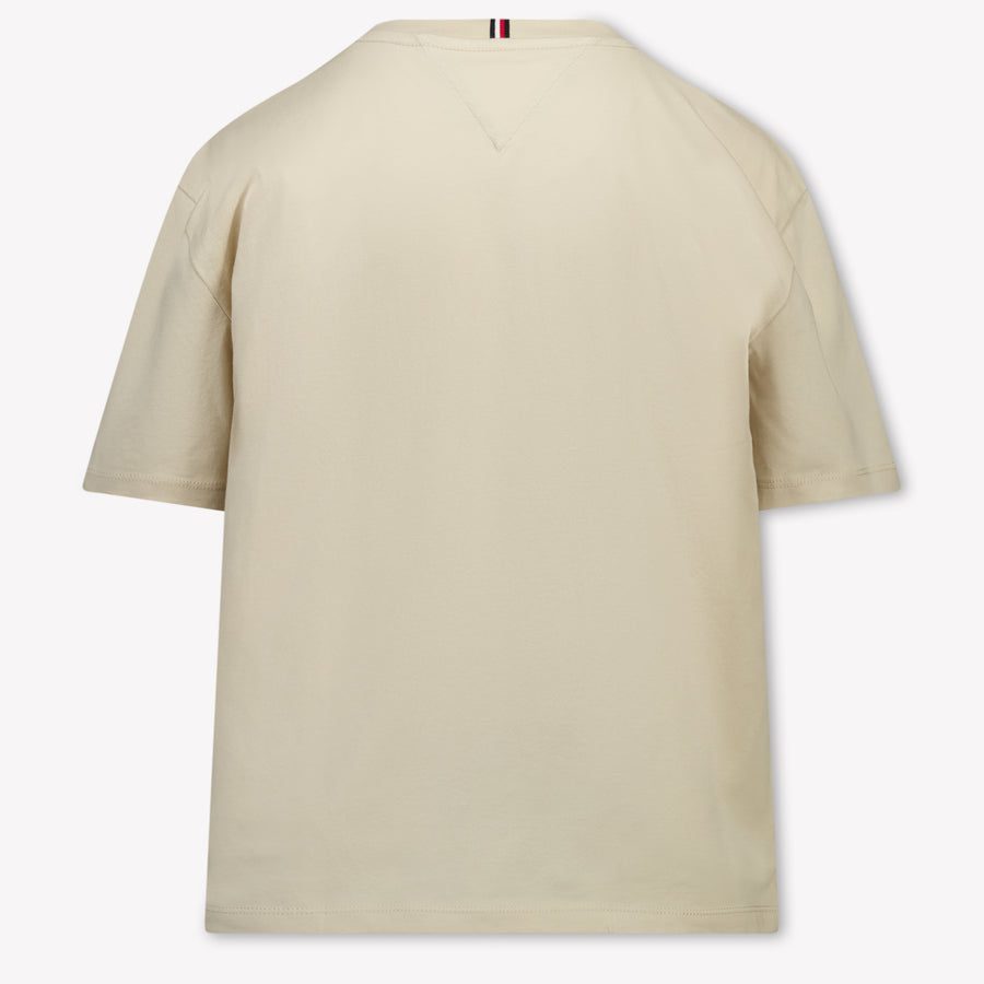 Tommy Hilfiger Kinder Jongens T-Shirt In Beige