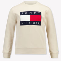 Tommy Hilfiger Unisex Kids Sweater in Beige