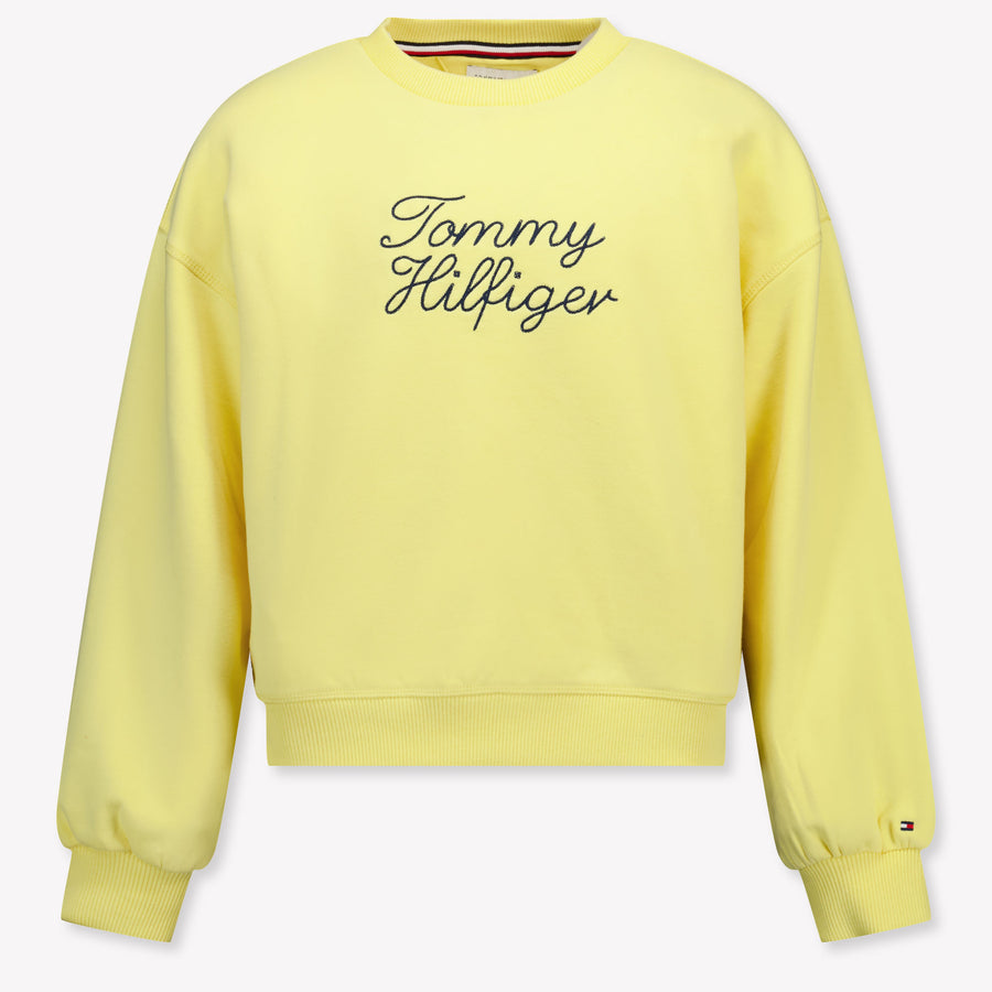 Tommy Hilfiger Girls Sweater in Yellow