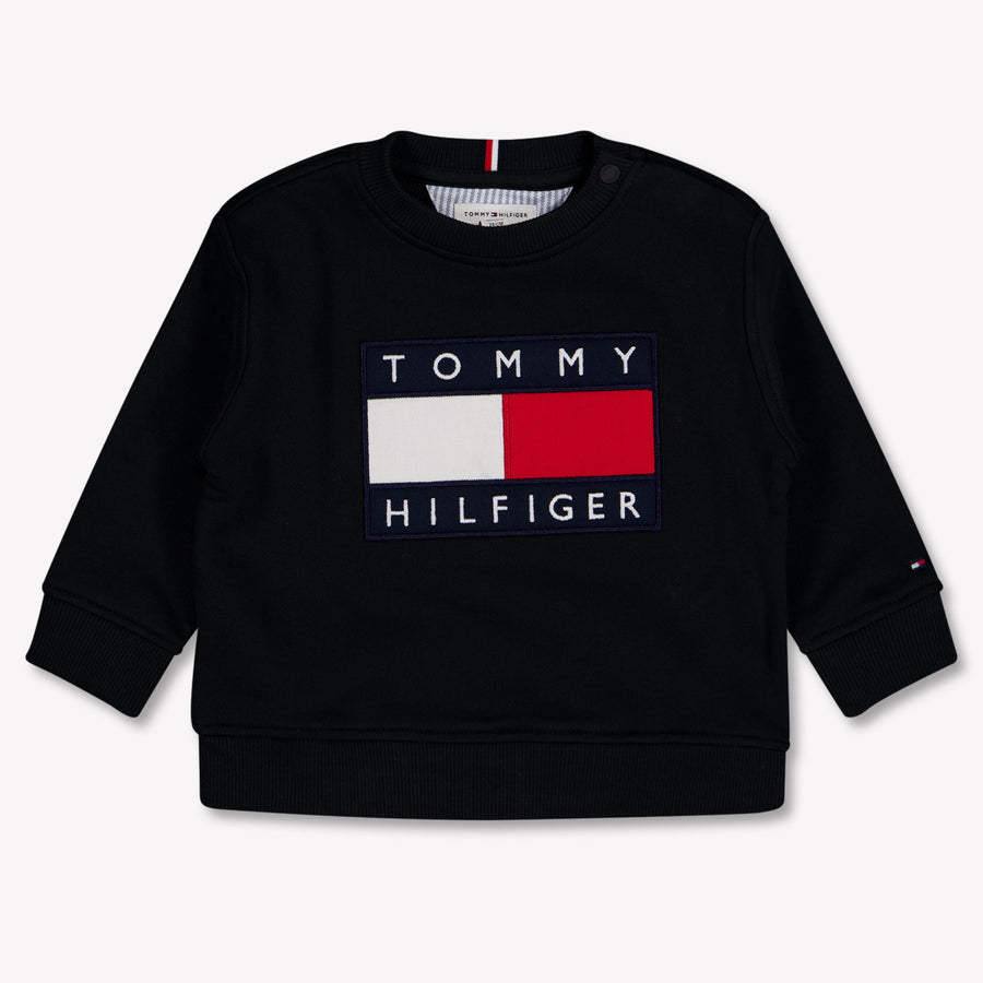 Tommy Hilfiger Baby Unisex Sweater In Black