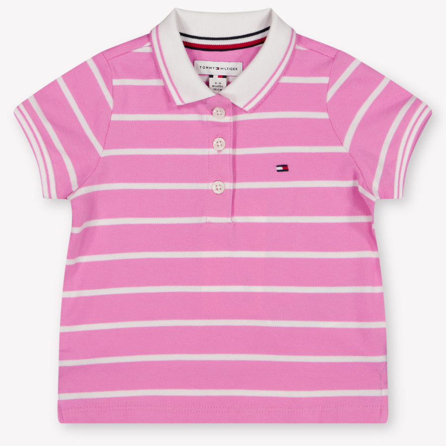 Tommy Hilfiger Baby Girls Polo Shirt in Pink