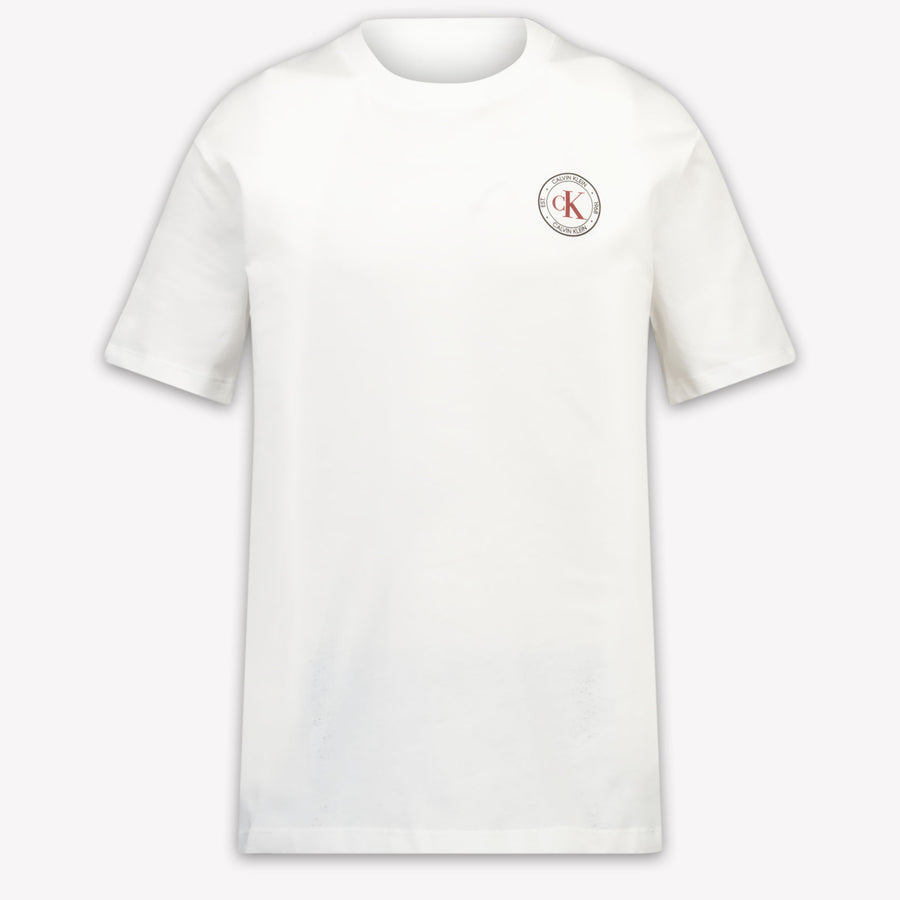 Calvin Klein Kinder Jongens T-Shirt In Wit