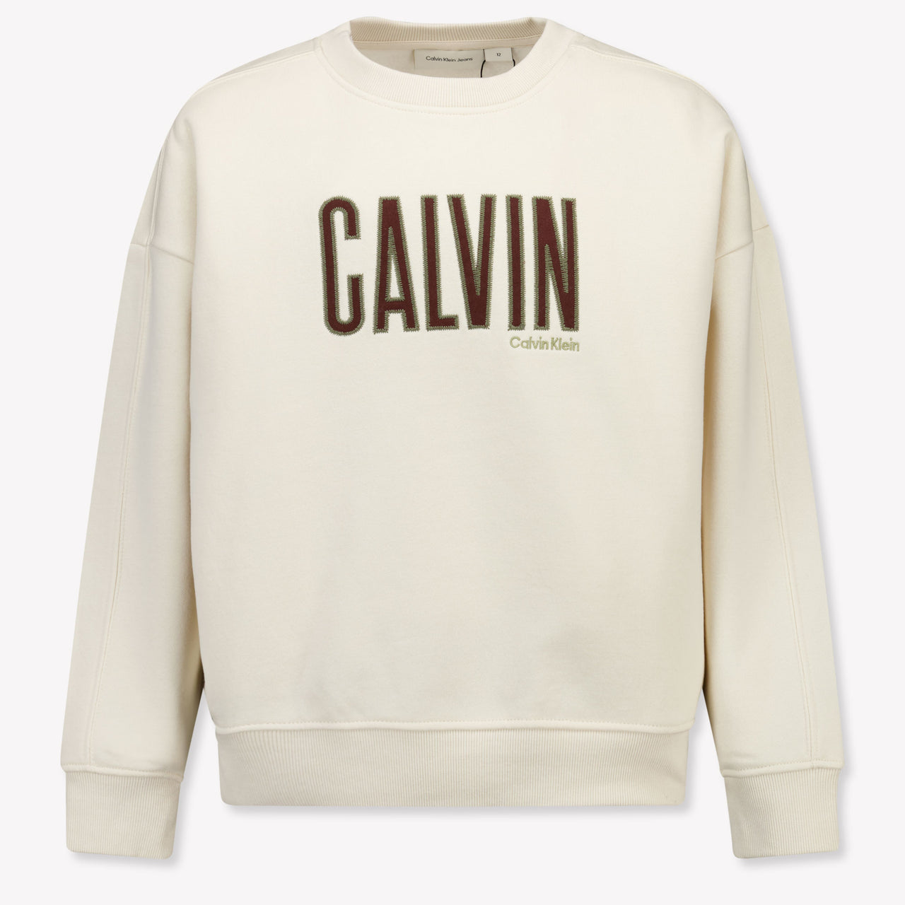 Calvin Klein Kids Boys Sweater In OffWhite
