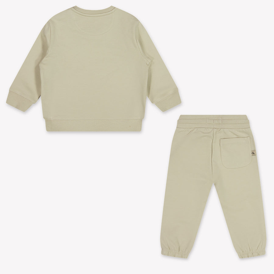 Calvin Klein Baby Unisex Jogging suit In Beige