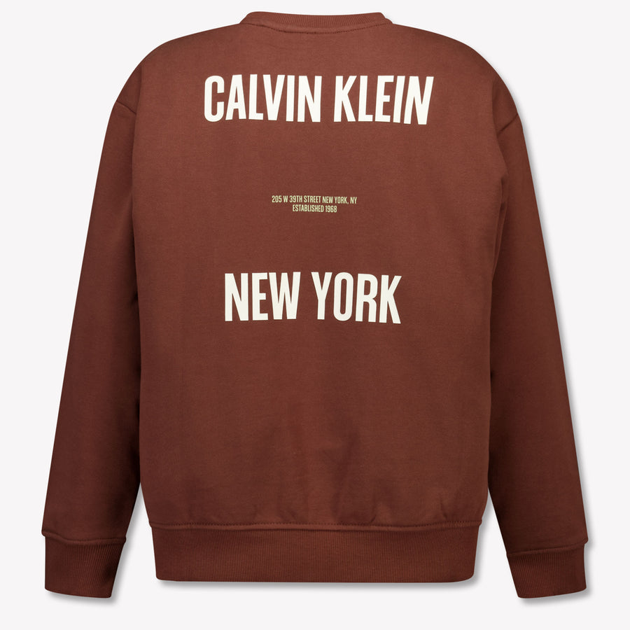 Calvin Klein Kinder Jongens Trui In Bruin