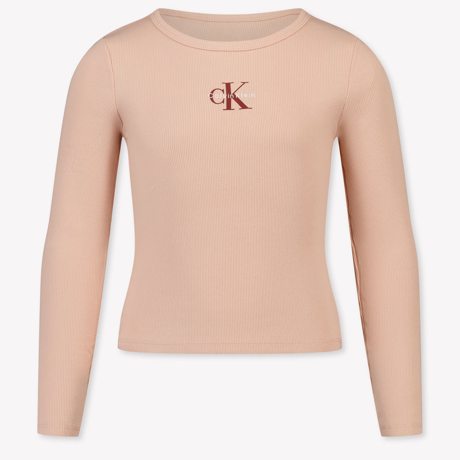 Calvin Klein Kinder Meisjes T-Shirt In Licht Roze