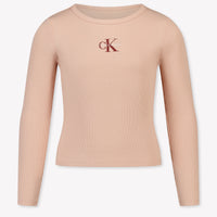 Calvin Klein Kinder Meisjes T-Shirt In Licht Roze