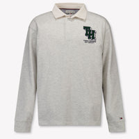 Tommy Hilfiger Kids Boys Polo In Gray