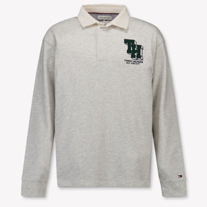 Tommy Hilfiger Kids Boys Polo In Gray