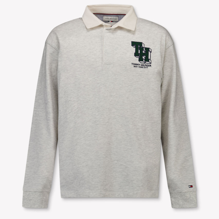 Tommy Hilfiger Kids Boys Polo In Gray