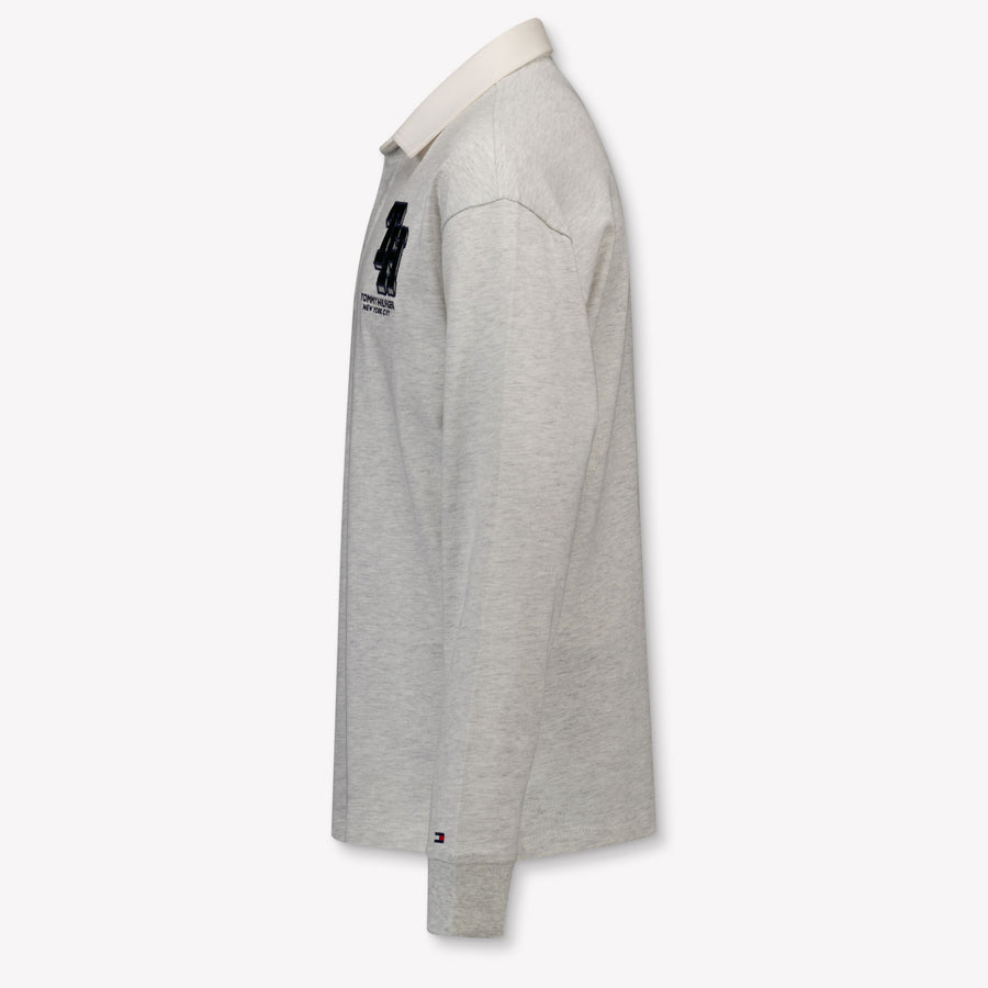 Tommy Hilfiger Kids Boys Polo In Gray