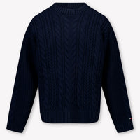 Tommy Hilfiger Kids Boys Sweater In Navy
