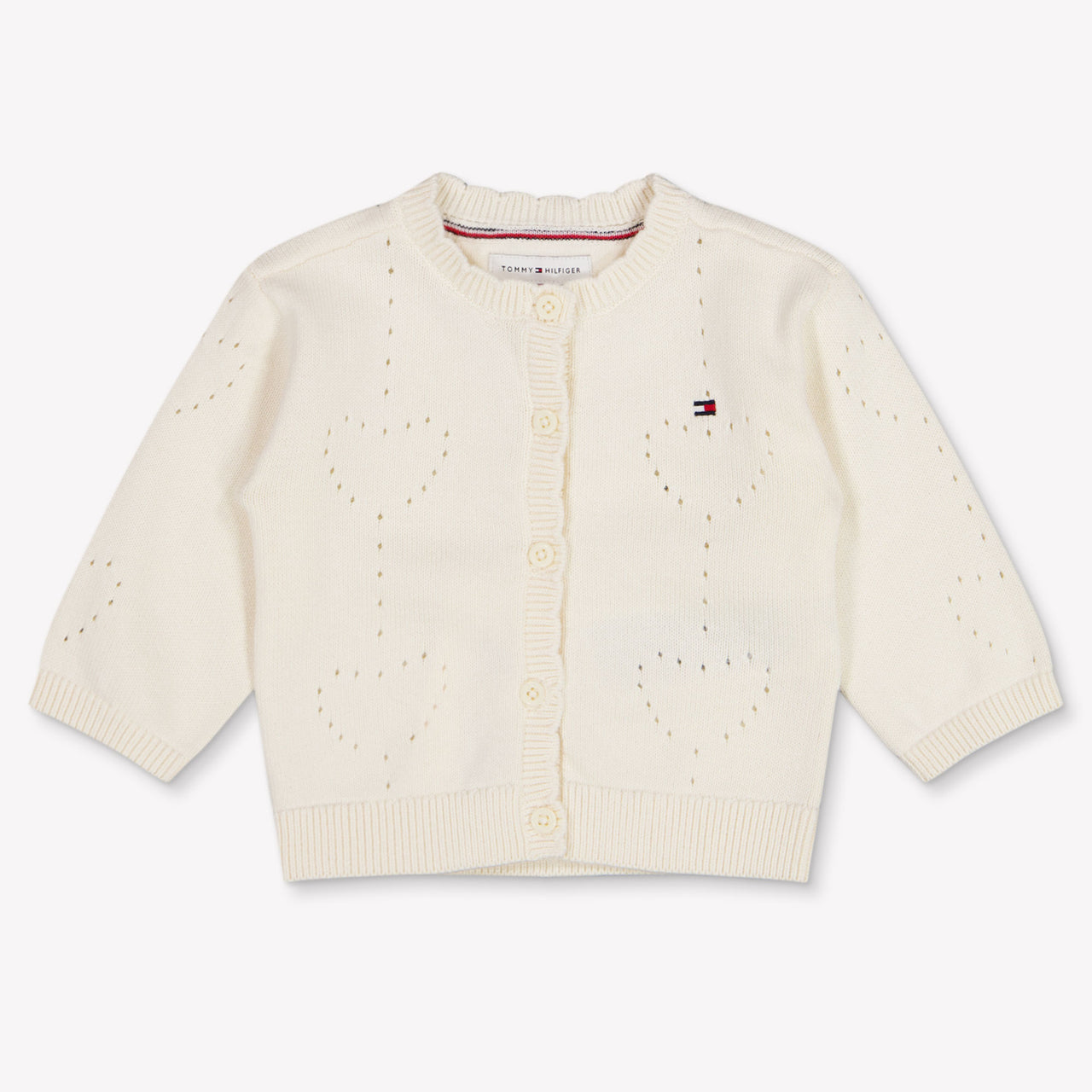 Tommy Hilfiger Baby Girls Cardigan In OffWhite