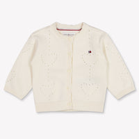 Tommy Hilfiger Baby Girls Cardigan In OffWhite
