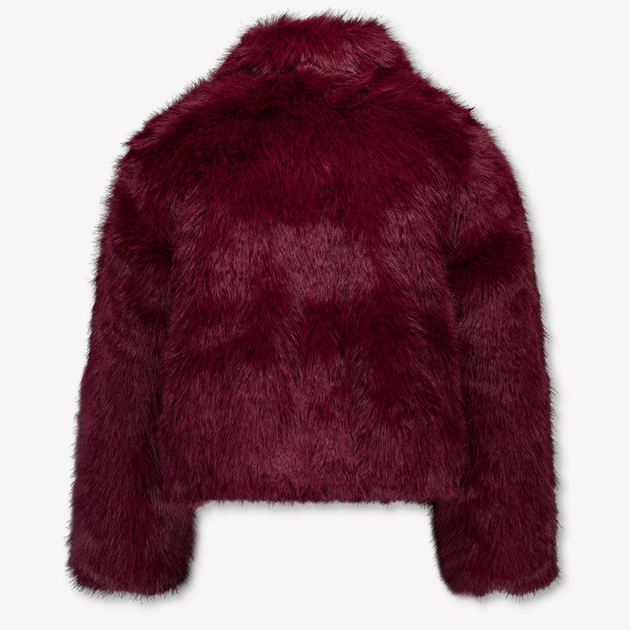 Tommy Hilfiger Kinder Meisjes Faux Fur Jassen In Bordeaux