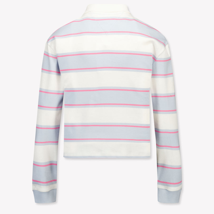 Tommy Hilfiger Kids Girls Polo In Light Blue